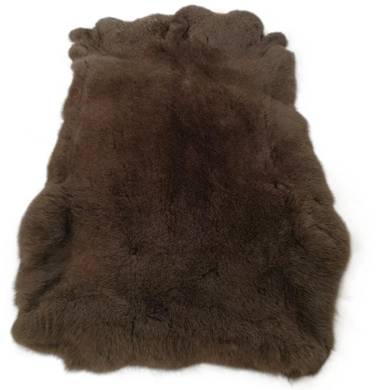 Brown Rex Rabbit Fur Pelt - 100% Genuine Rex Rabbit – Brown Rex Fur Pelt