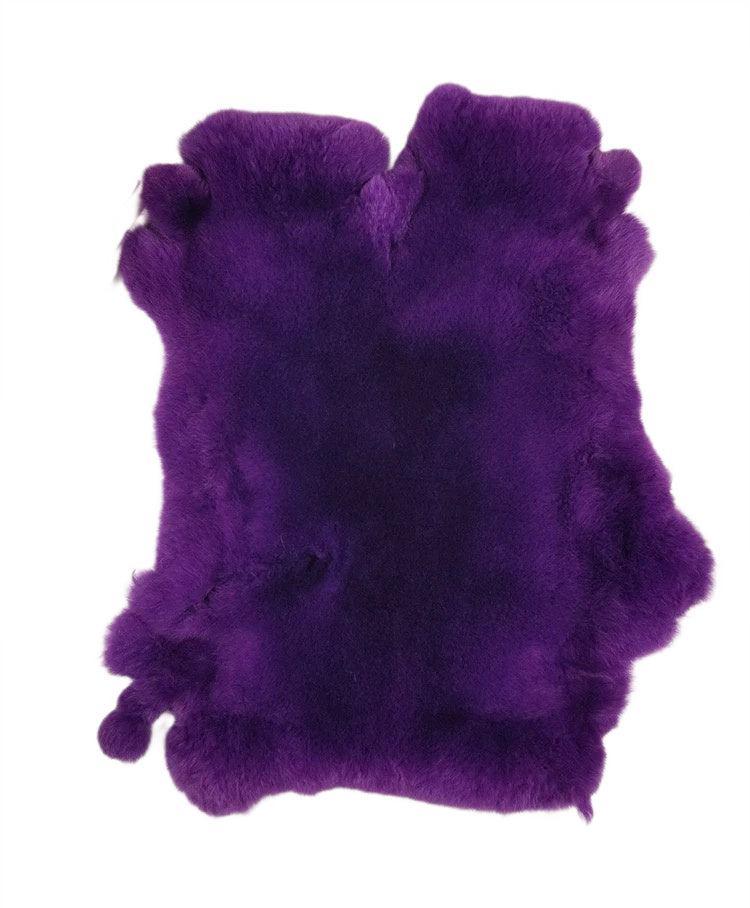 Purple Rex Rabbit Fur Pelt - 100% Genuine Rex Rabbit – Purple Rex Fur Pelt