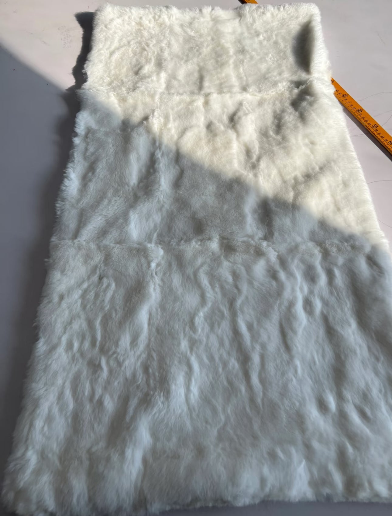 White Real Rex Rabbit Fur Plate