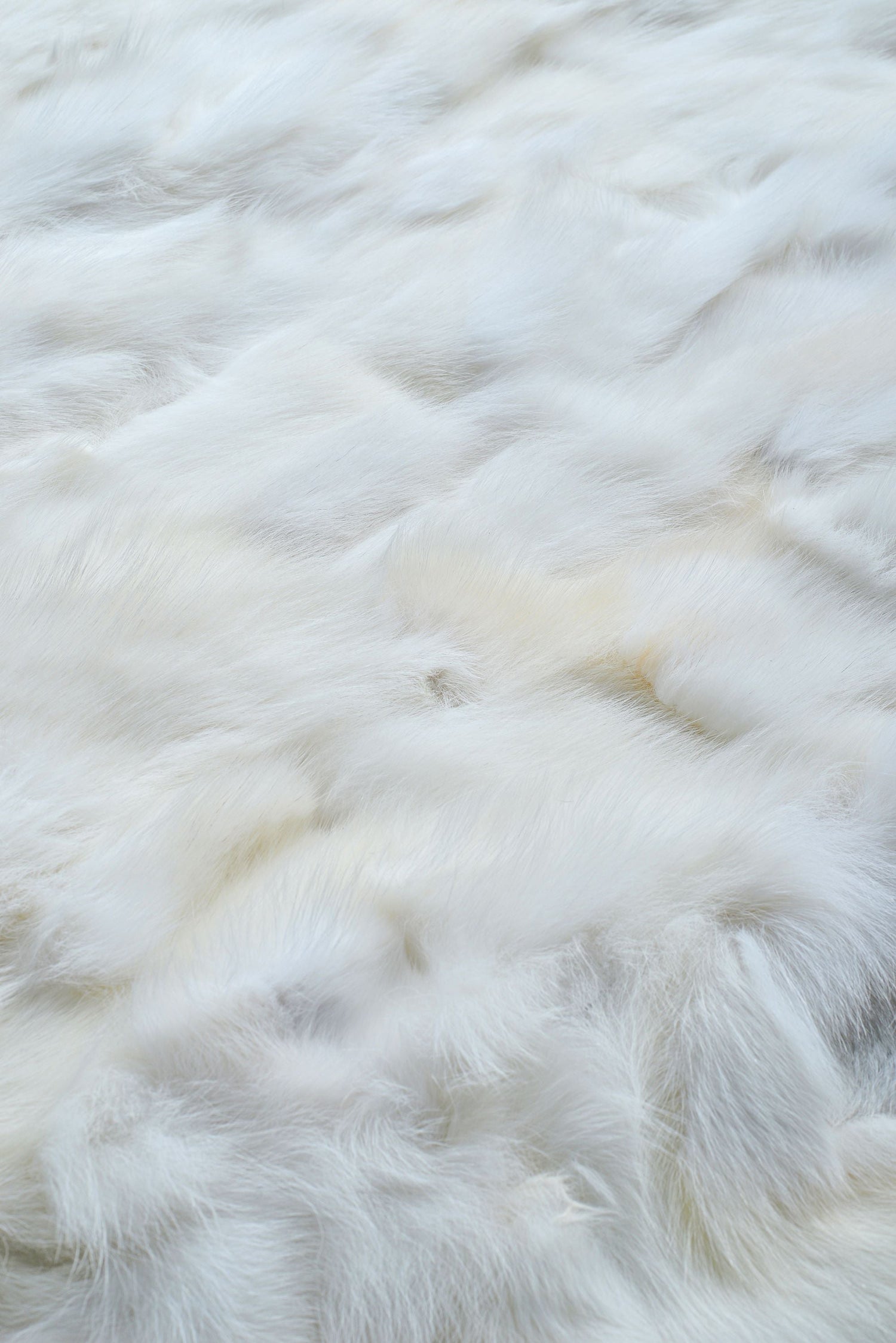 Patchwork rabbit fur plate genuine natural dyed - Turkish Leather Fur