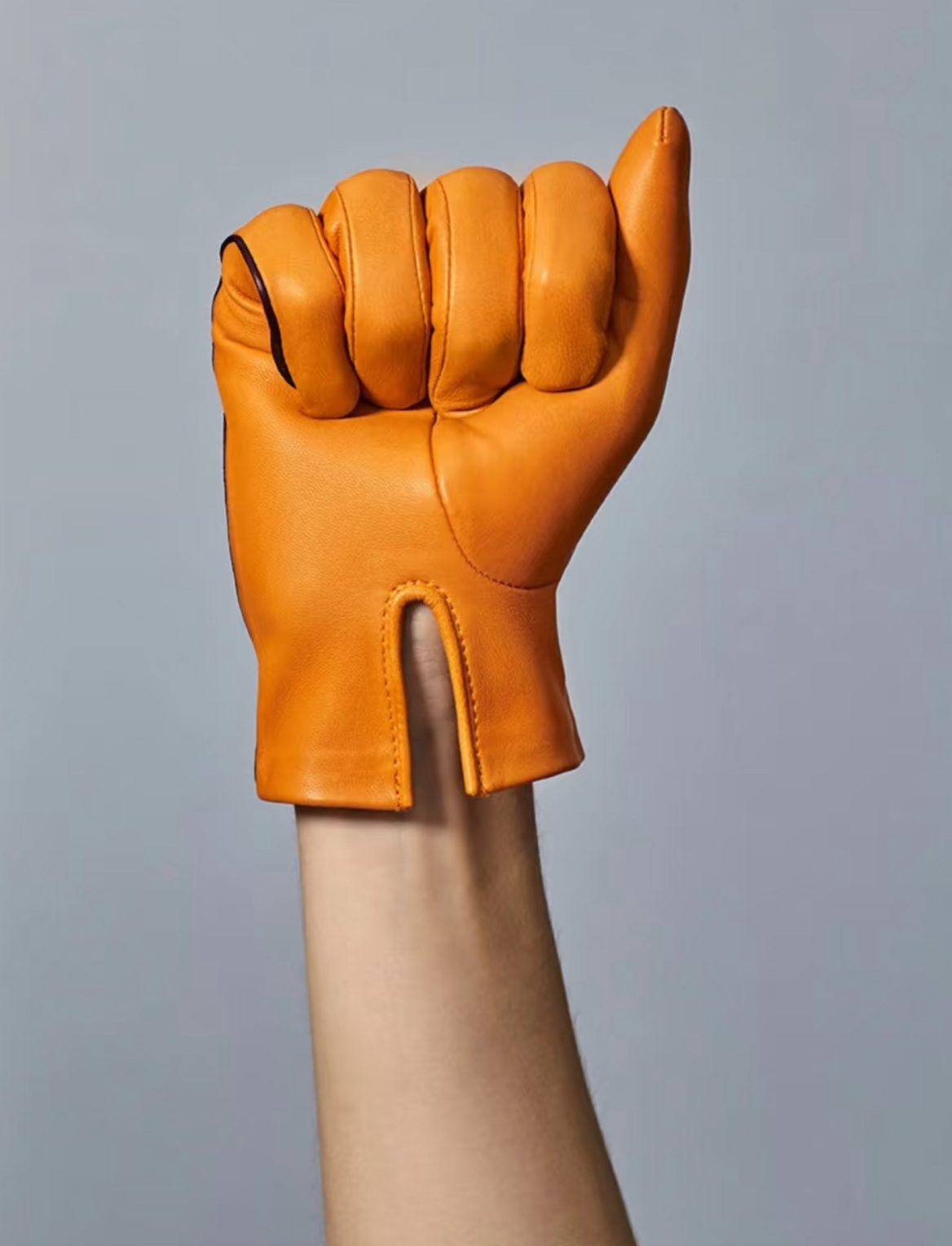 Genuine leather gloves for women and men shearling fur-lined natural hide - Turkish Leather Fur