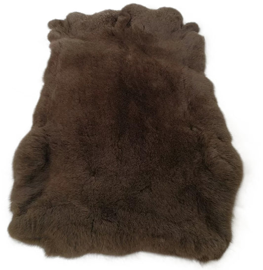 Brown Rex Rabbit Fur Pelt - 100% Genuine Rex Rabbit – Brown Rex Fur Pelt