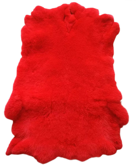 Red Rex Rabbit Fur Pelt - High-Density Premium Winter Grade