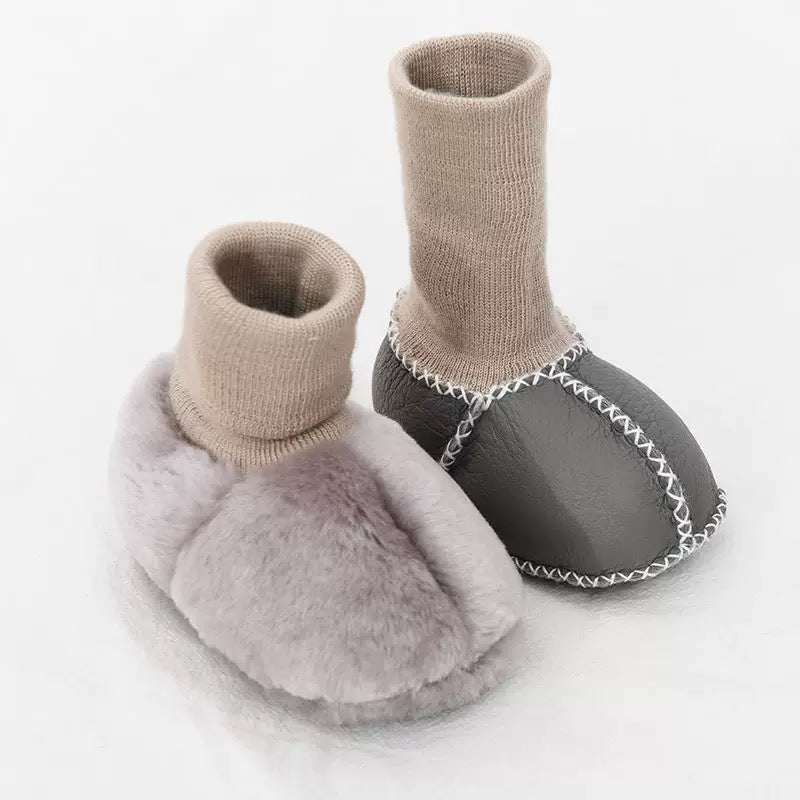 Soft Merino Lambskin Baby Booties | 100% Natural & Warm