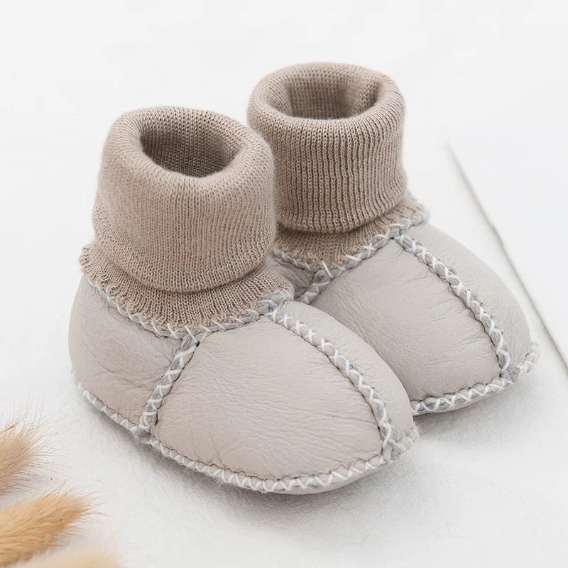 Soft Merino Lambskin Baby Booties | 100% Natural & Warm