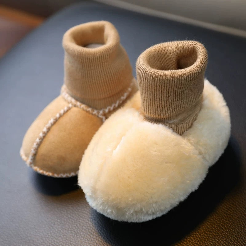 Merino Lambskin Baby Booties Genuine Lambskin Fur