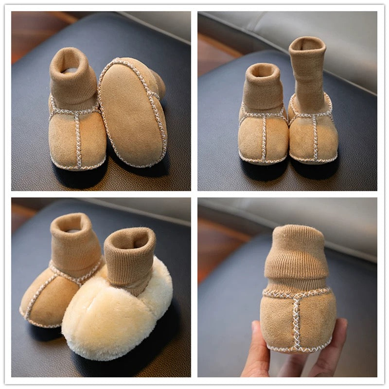 Merino Lambskin Baby Booties Genuine Lambskin Fur