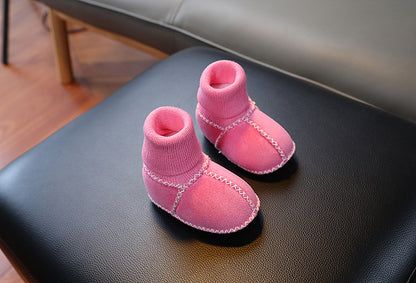 Merino Fur Baby Booties | Vegetable Tanned & Dyed