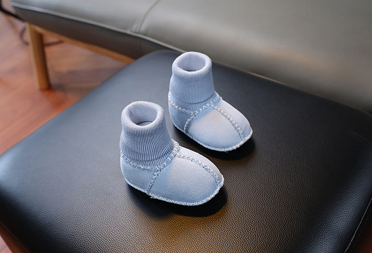 Merino Fur Baby Booties | Vegetable Tanned & Dyed
