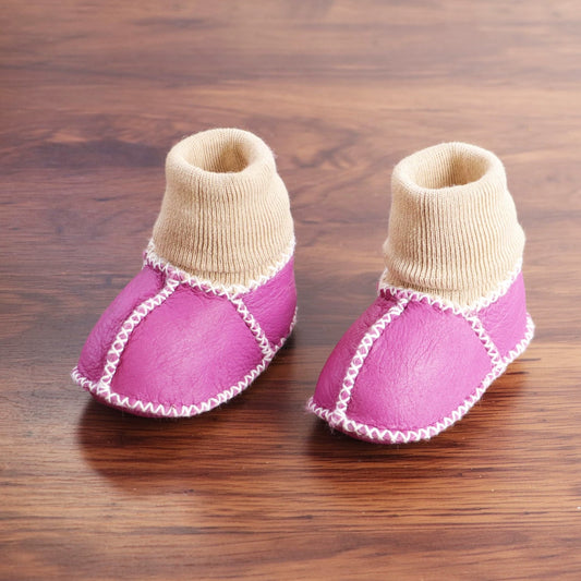 Genuine  Lambskin Baby Booties | 100% Natural & Warm
