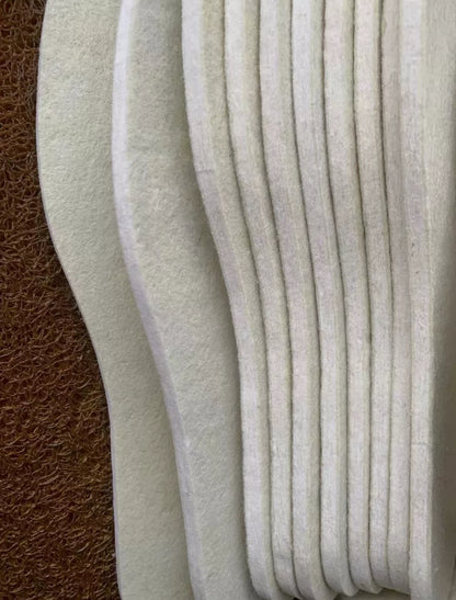 100% Natural Pure Wool Felt Insoles Eco-Friendly