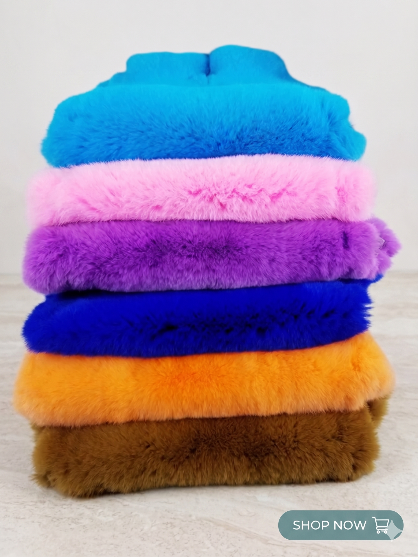 Multi color rex rabbit fur pelts premium high density selection - Turkish Leather Fur
