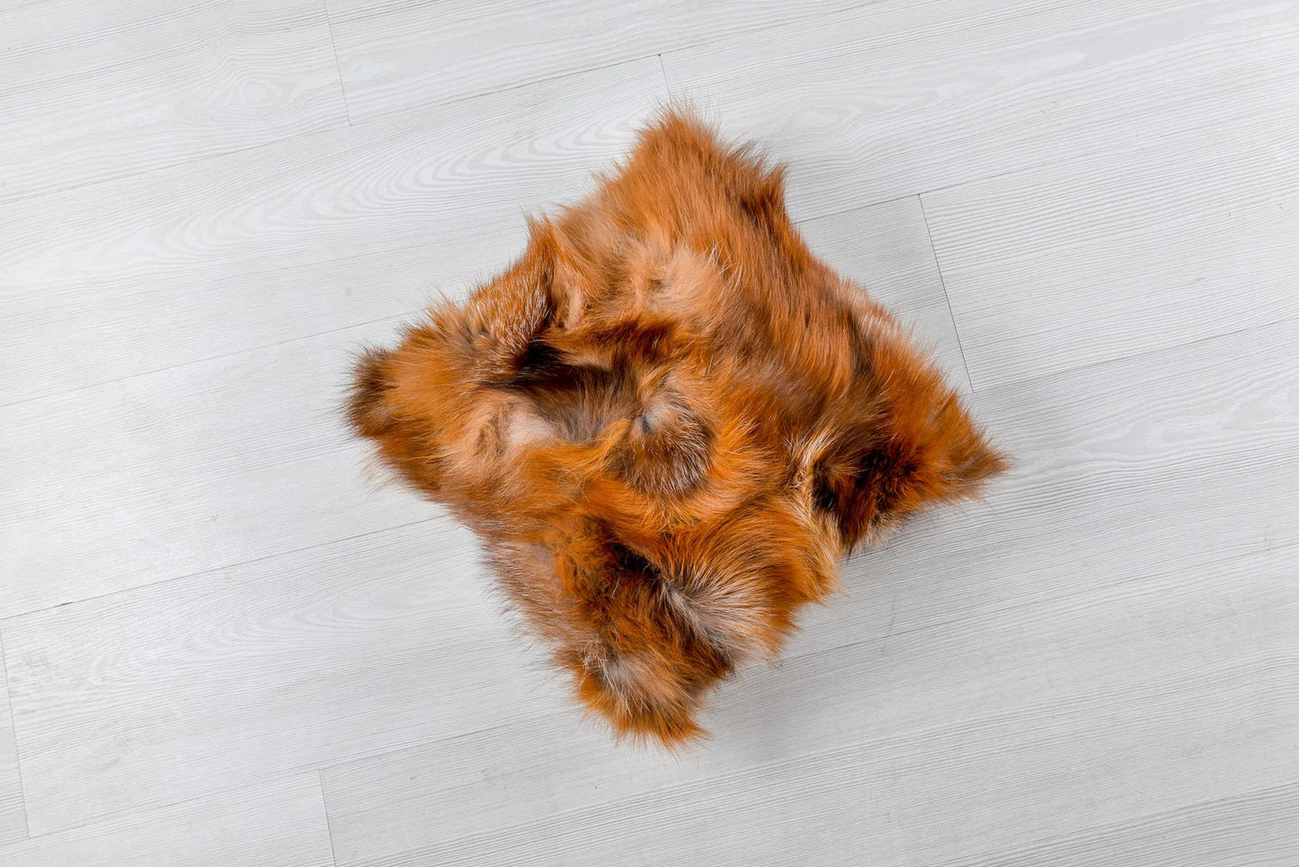 Luxury Genuine Red Fox Fur Pillow | Premium Home Decor