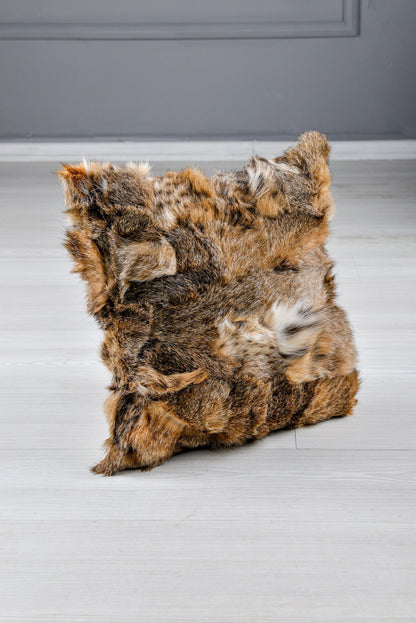 Bespoke Genuine Lynx Fur Pillow | Luxury Home Decor