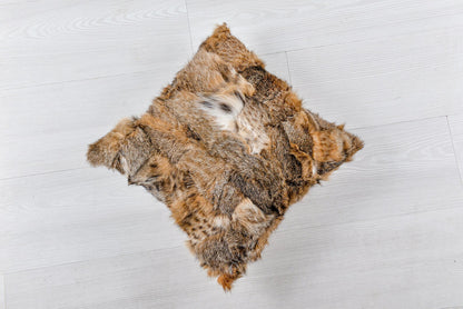 Bespoke Genuine Lynx Fur Pillow | Luxury Home Decor
